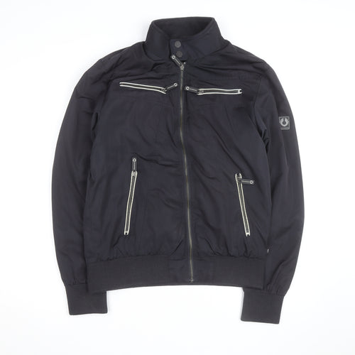 Dreamweaver Men's Black Biker Zip Jacket M Polyester