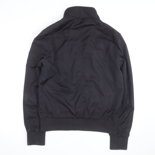 Dreamweaver Men's Black Biker Zip Jacket M Polyester