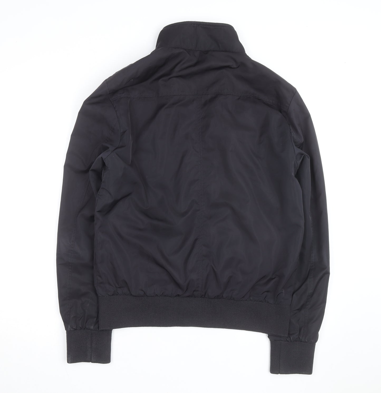 Dreamweaver Men's Black Biker Zip Jacket M Polyester