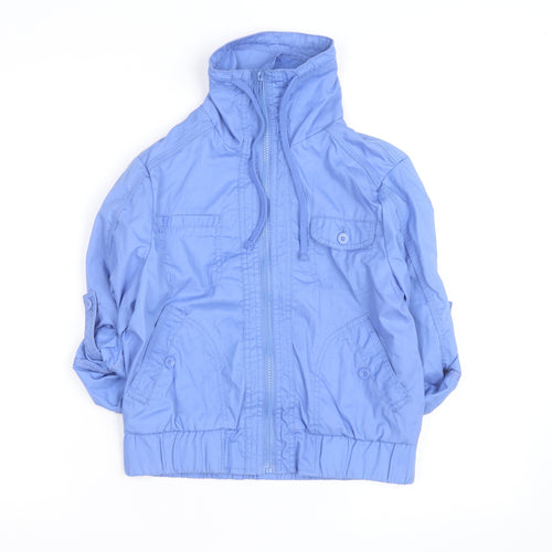 Wear Me Work Me Love Me Women’s Blue Zip-Up Button Jacket UK 6