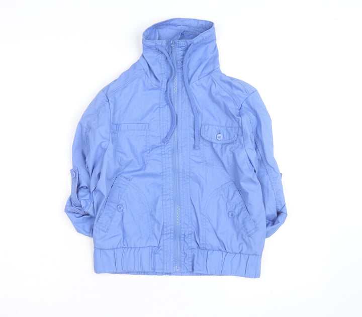 Wear Me Work Me Love Me Women’s Blue Zip-Up Button Jacket UK 6