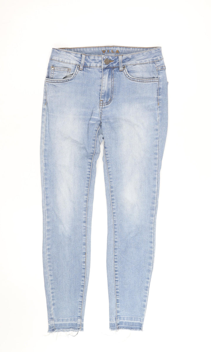 VILA Womens Blue Skinny Denim Jeans Size M Slim Fit