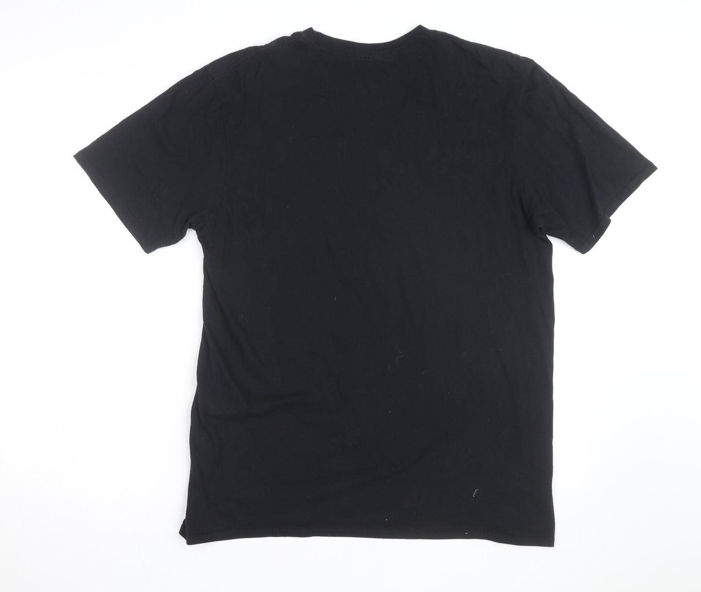 Lonely Souls Club Men's Black Graphic Gothic Cotton L T-Shirt