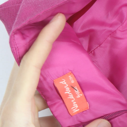 Oasis Women Pink Strapless Peplum Knee Length Party Dress Size 14
