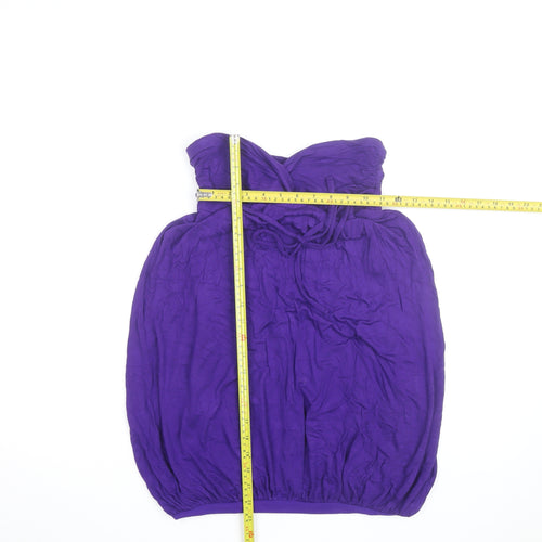 Jane Norman Women's Purple Size 10 Strapless Bodycon Dress