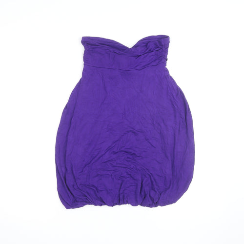 Jane Norman Women's Purple Size 10 Strapless Bodycon Dress
