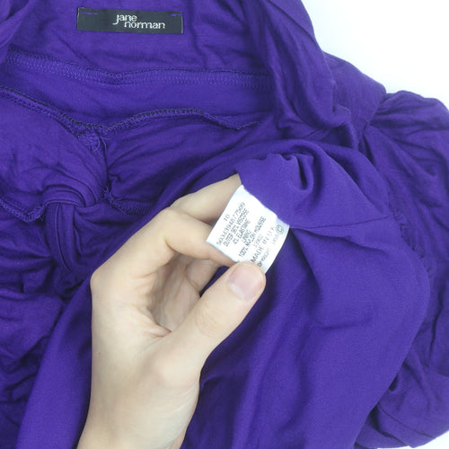 Jane Norman Women's Purple Size 10 Strapless Bodycon Dress