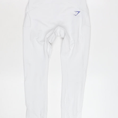 Gymshark Women White Small High Waist Active Leggings