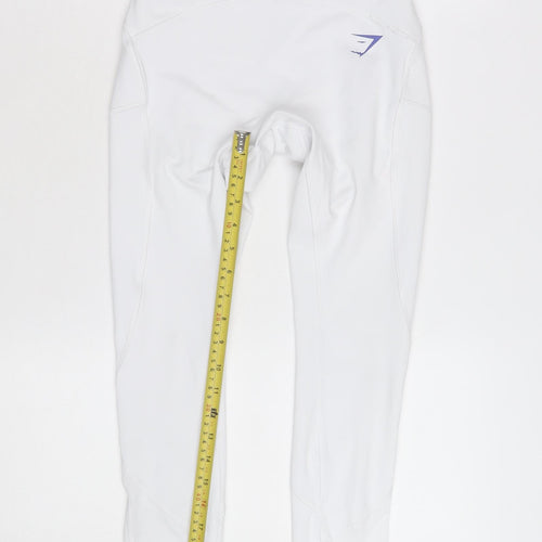Gymshark Women White Small High Waist Active Leggings