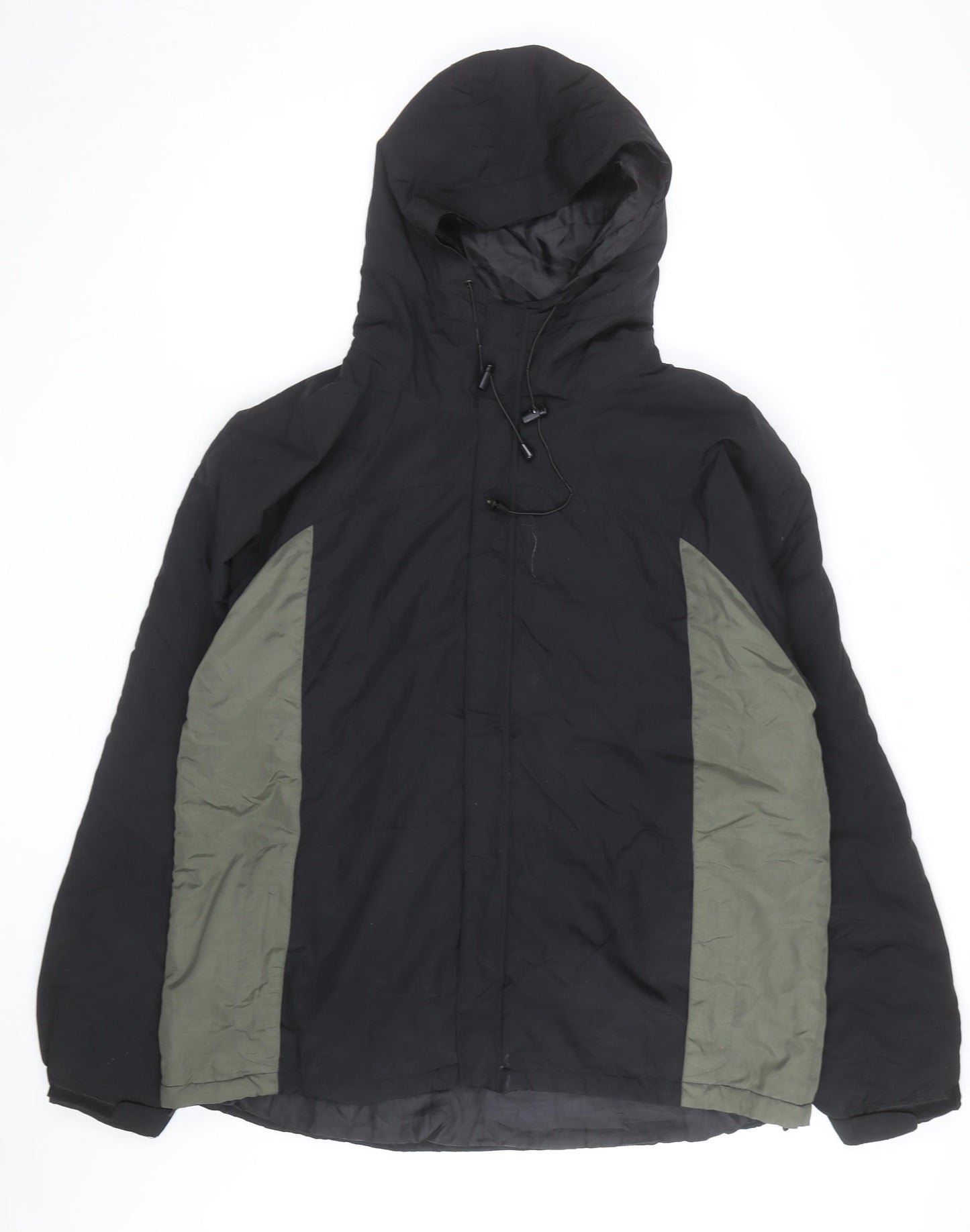 Steve & Barry’s Men’s Black XL Hooded Parka Jacket Polyester