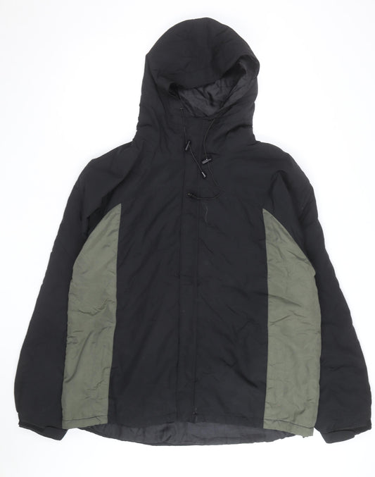 Steve & Barry’s Men’s Black XL Hooded Parka Jacket Polyester