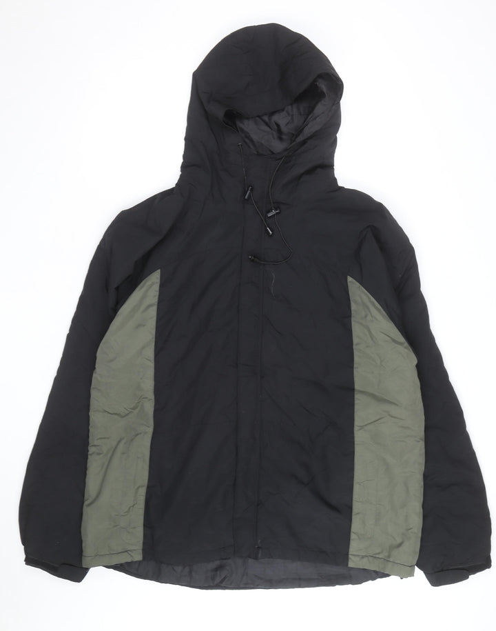 Steve & Barry’s Men’s Black XL Hooded Parka Jacket Polyester