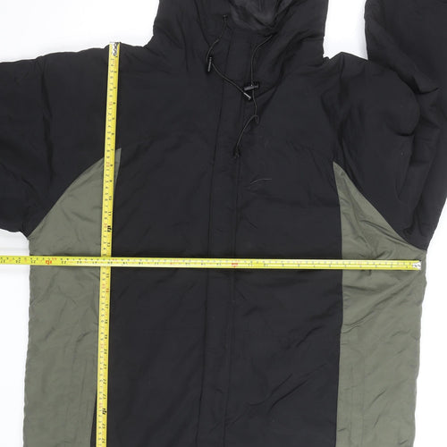 Steve & Barry’s Men’s Black XL Hooded Parka Jacket Polyester