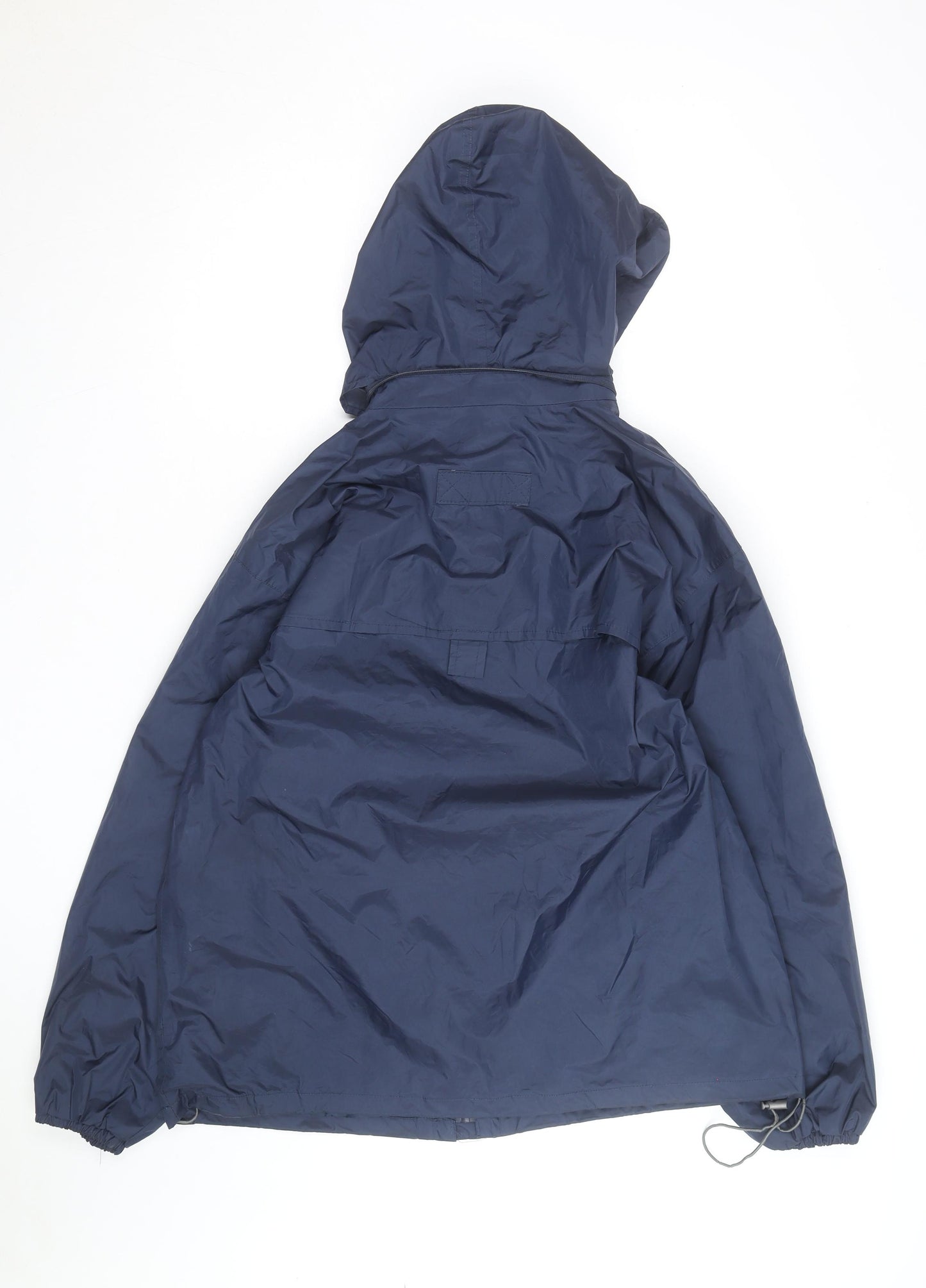 Wetskins Men’s Blue Waterproof Hooded Rain Jacket Size L