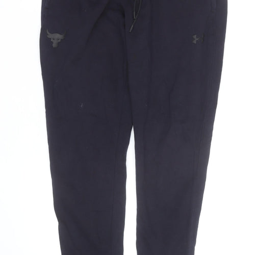 Under Armour Men Black Fleece Jogger Trousers L Regular Fit