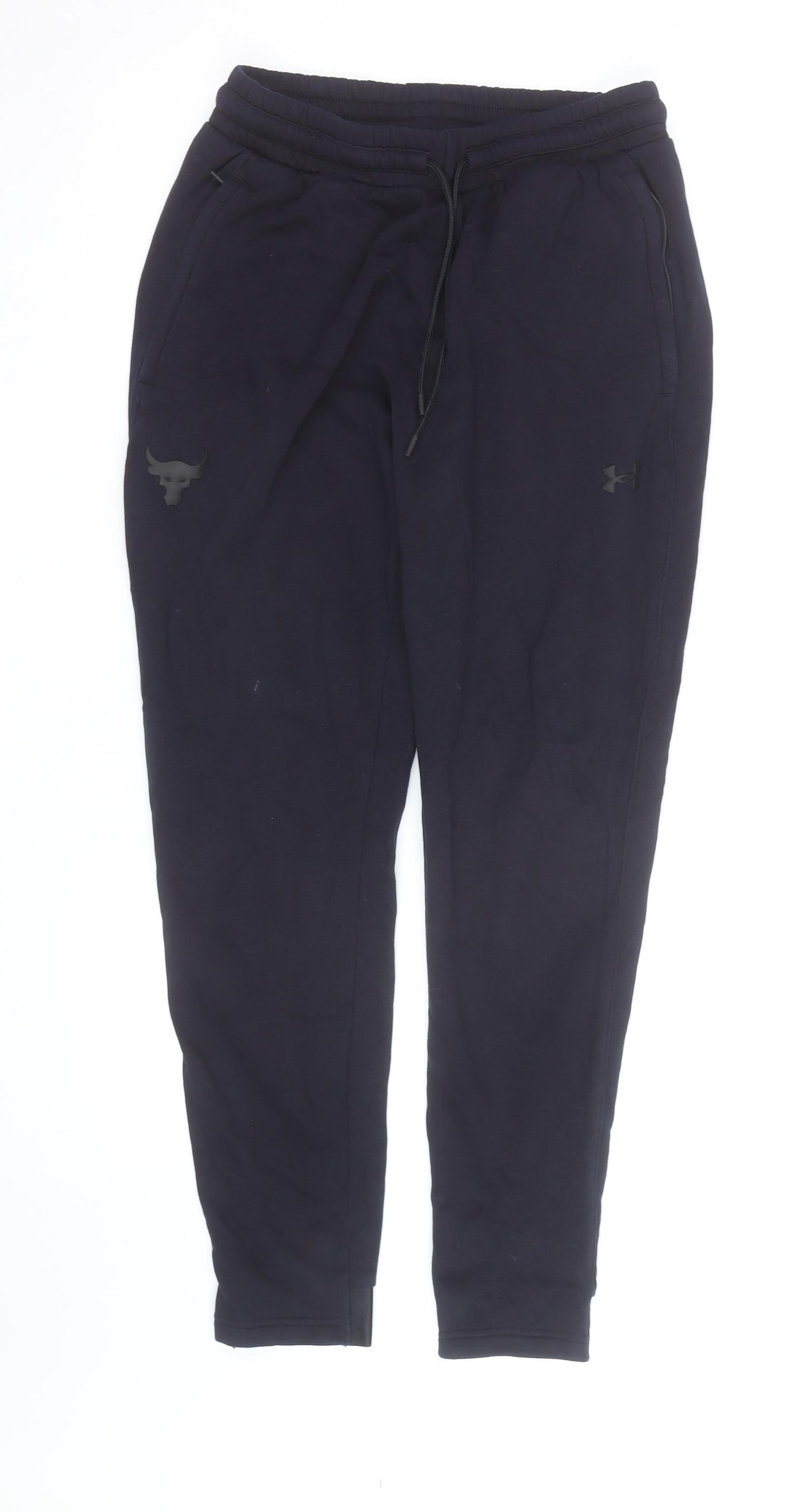 Under Armour Men Black Fleece Jogger Trousers L Regular Fit