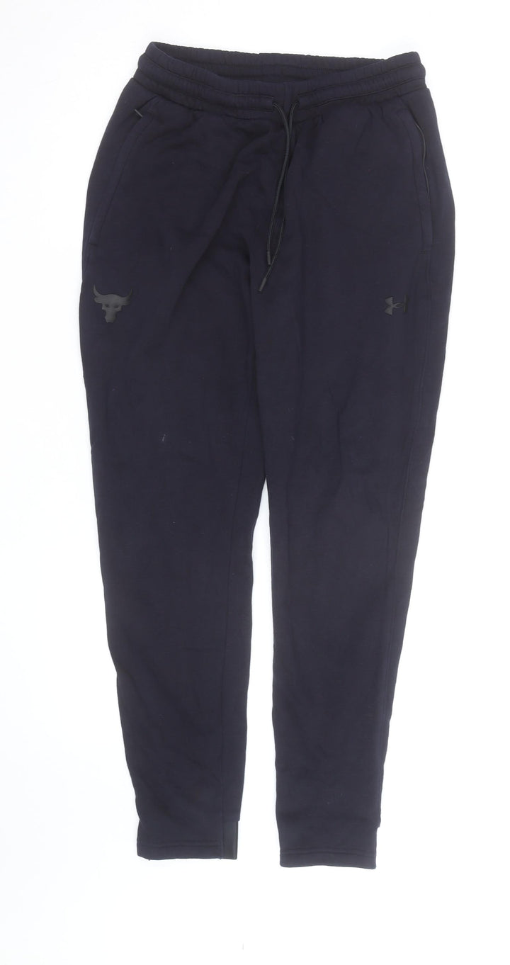 Under Armour Men Black Fleece Jogger Trousers L Regular Fit