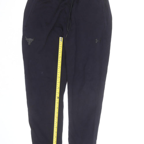 Under Armour Men Black Fleece Jogger Trousers L Regular Fit