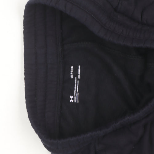 Under Armour Men Black Fleece Jogger Trousers L Regular Fit