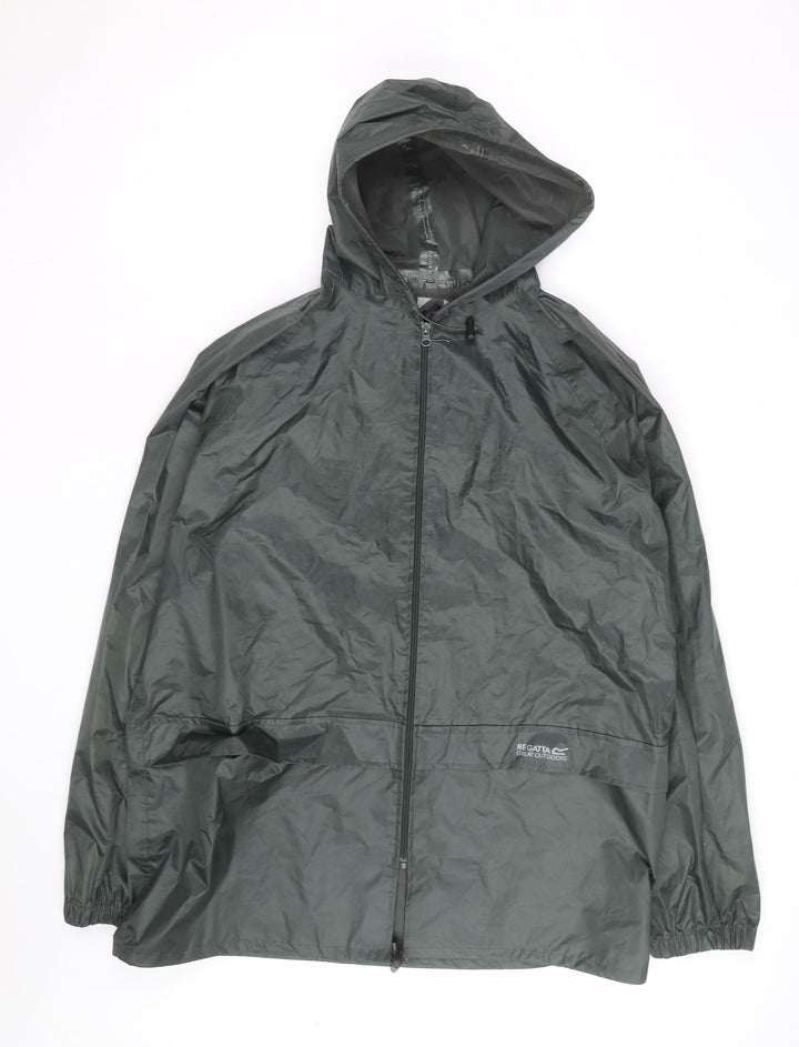 Regatta Men's Green 3XL Waterproof Hooded Windbreaker Jacket