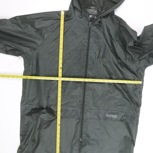 Regatta Men's Green 3XL Waterproof Hooded Windbreaker Jacket