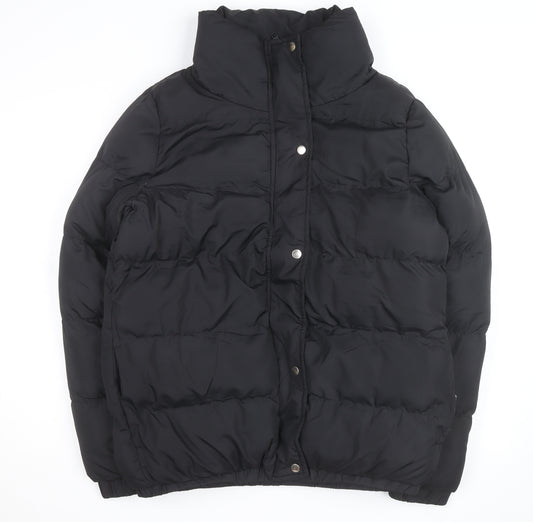 Brave Soul Women’s Black Puffer Jacket Size 14 Winter Coat