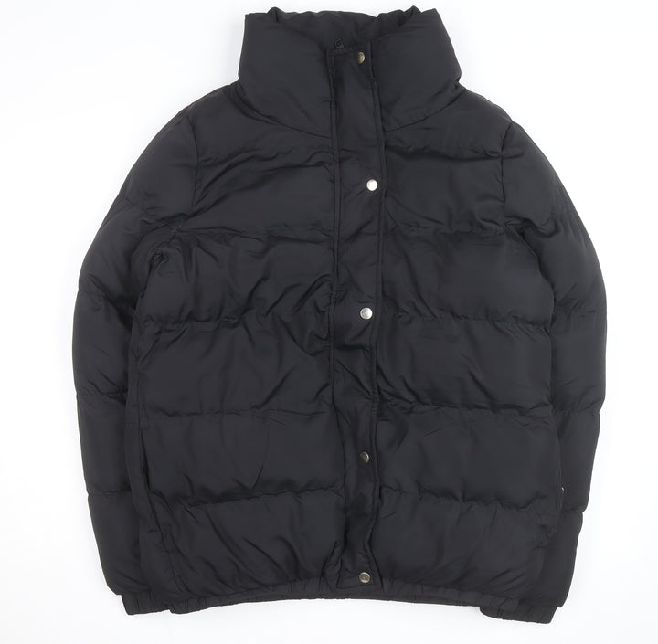 Brave Soul Women’s Black Puffer Jacket Size 14 Winter Coat