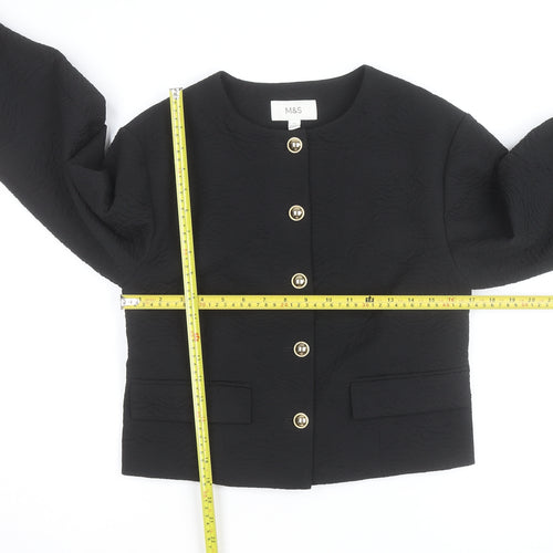 Marks and Spencer Women’s Black Cropped Blazer Jacket Size 10