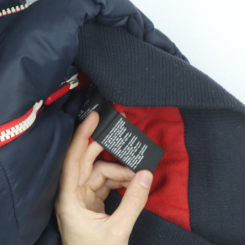 Superdry Men's Blue Hooded Puffer Jacket Size M Winter Casual