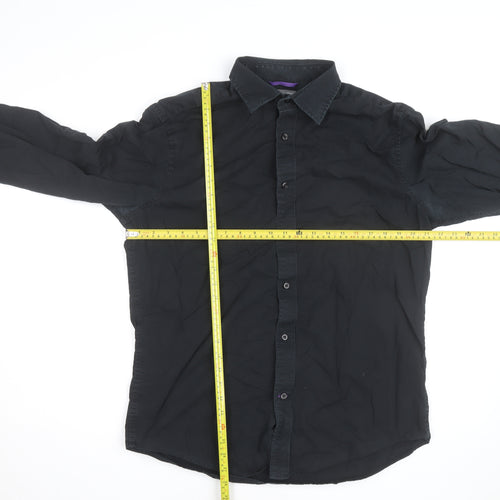 Gap Men’s Black Cotton Long Sleeve Button-Up Shirt Size L