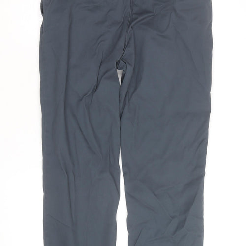 Marks and Spencer Mens Blue Chino Trousers 32W 33L Cotton Blend