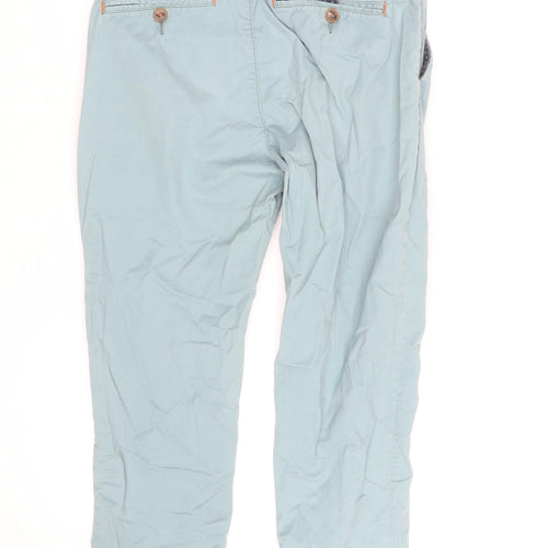 Ted Baker Men's Blue 32R Chino Trousers Cotton Blend