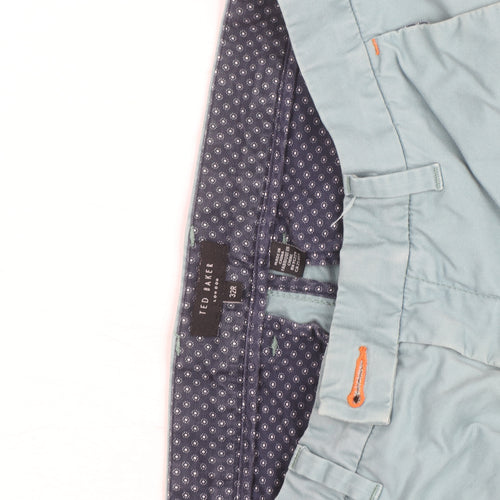 Ted Baker Men's Blue 32R Chino Trousers Cotton Blend
