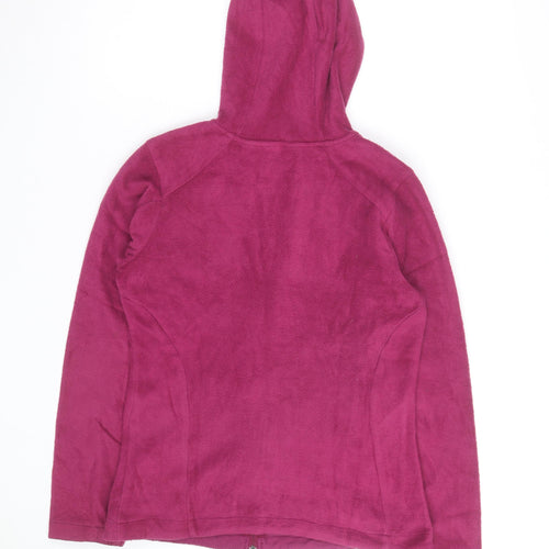 Columbia Women's Pink Fleece Full Zip Hooded Sweatshirt Size S