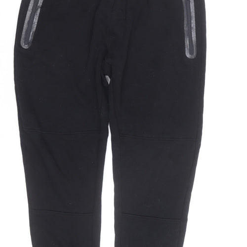 Aéropostale Men's Black XL Jogger Fleece Sweatpants with Zip Pockets