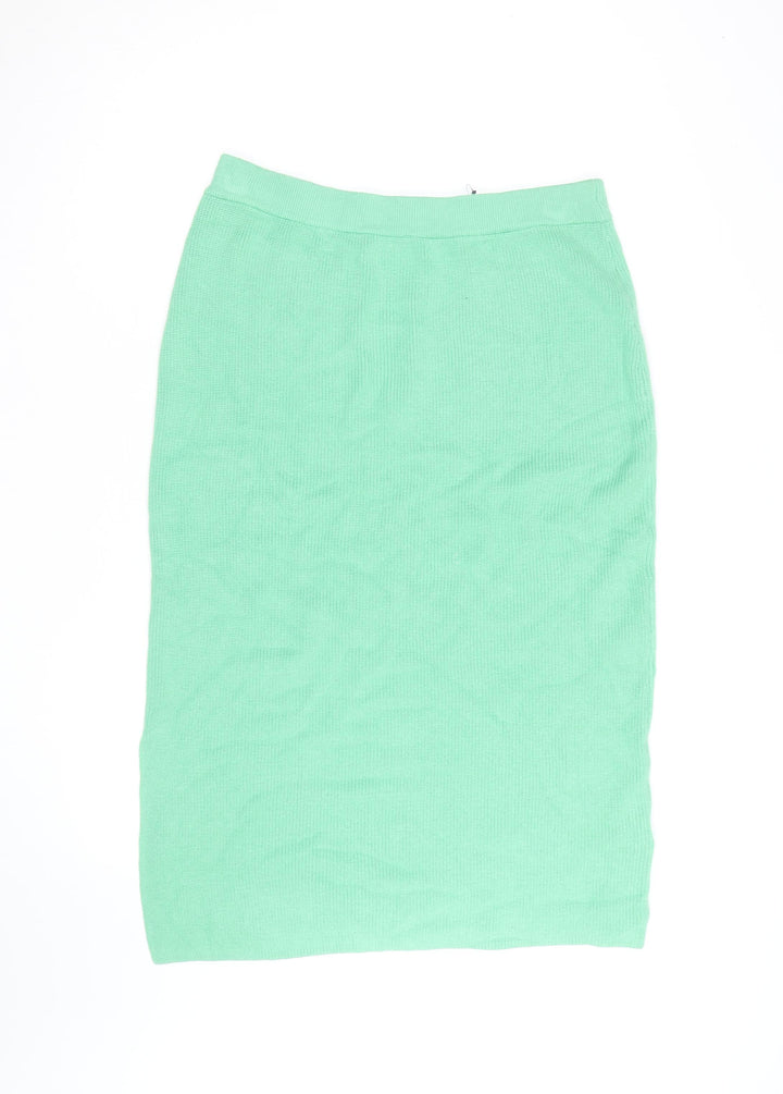 Marks and Spencer Women’s Green Knit Midi Pencil Skirt Size L
