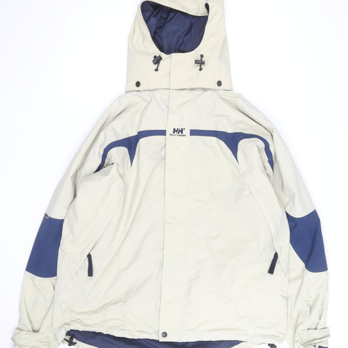Helly Hansen Men's Beige Waterproof L Hooded Parka Jacket