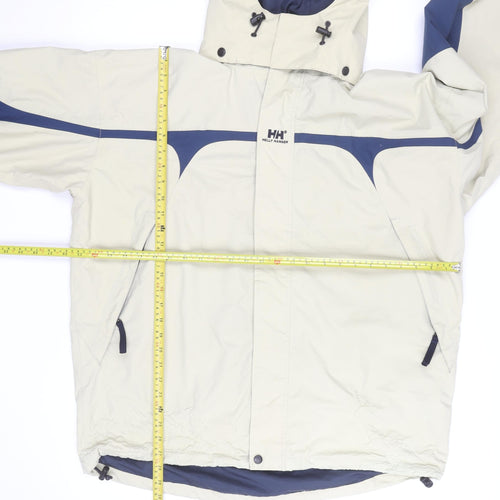 Helly Hansen Men's Beige Waterproof L Hooded Parka Jacket