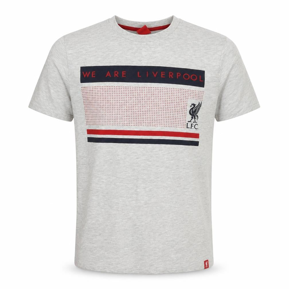 LFC Men's Grey Short Sleeve Crew Neck Graphic T-Shirt Size S