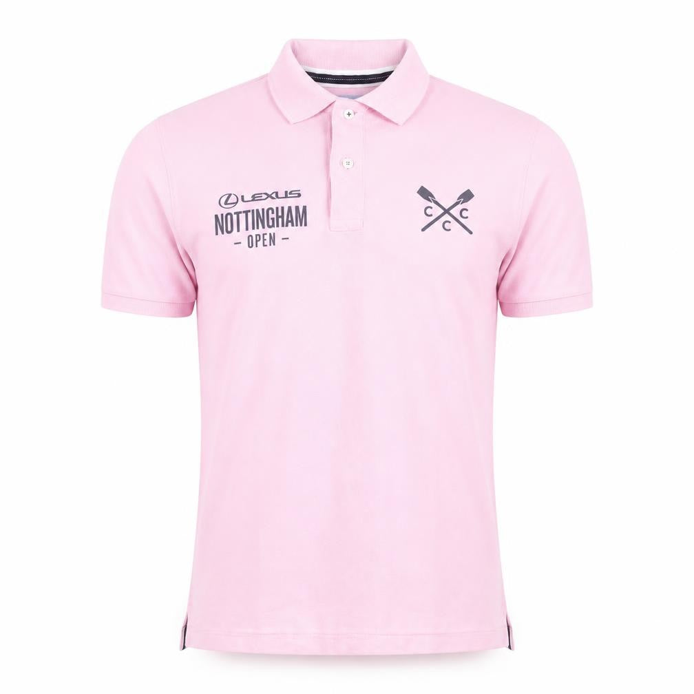 Crew Clothing Company Men's Pink XS Polo Shirt Nottingham Open