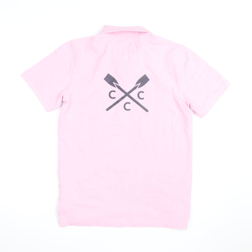Crew Clothing Company Men's Pink XS Polo Shirt Nottingham Open