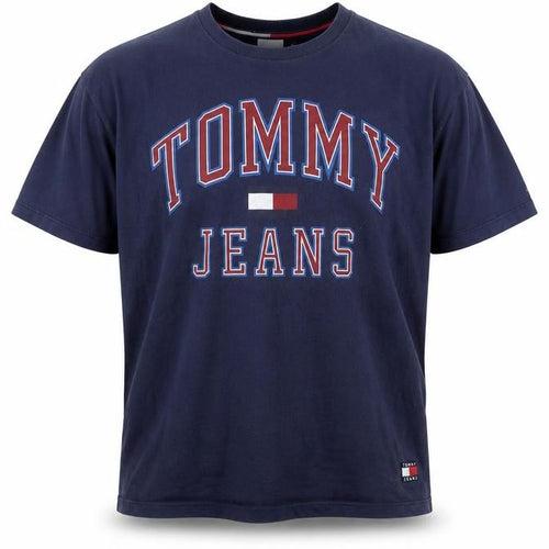 Tommy Jeans Men's Blue Large Logo Graphic T-Shirt