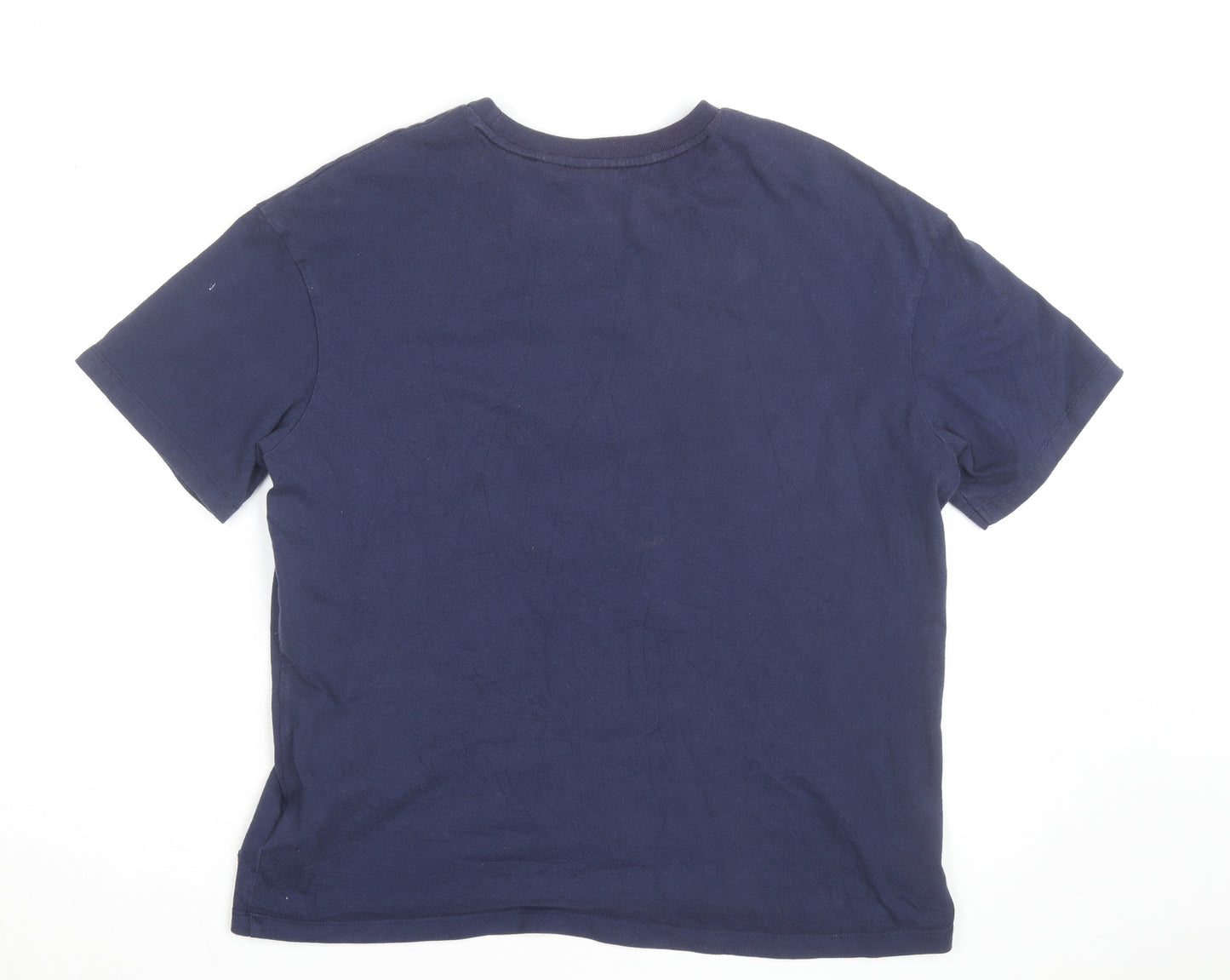 Tommy Jeans Men's Blue Large Logo Graphic T-Shirt