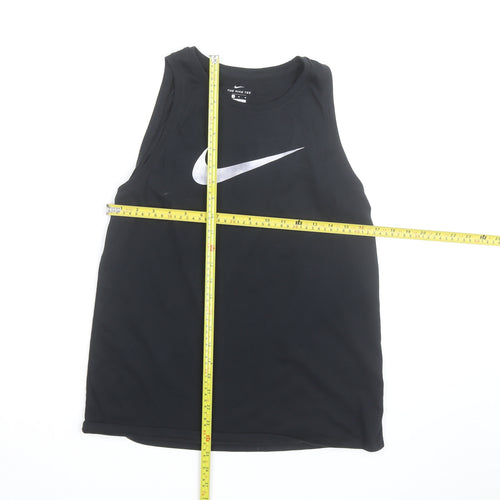 Nike Men's Black Dri-Fit Tank Top M Sports Vest Gym Activewear