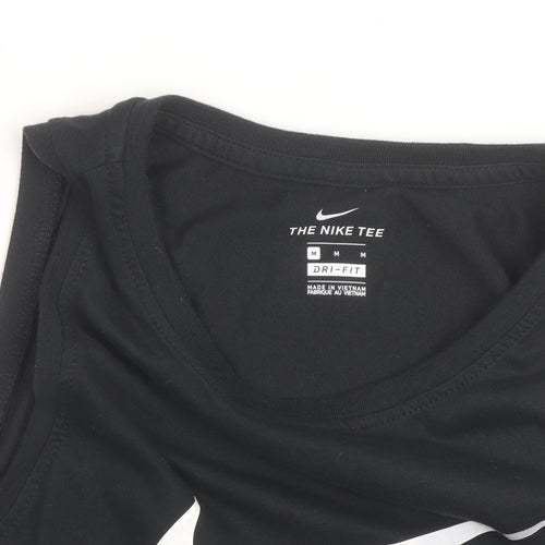 Nike Men's Black Dri-Fit Tank Top M Sports Vest Gym Activewear