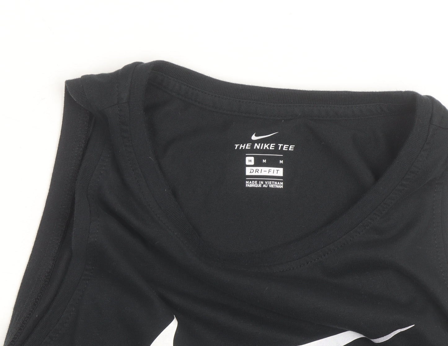 Nike Men's Black Dri-Fit Tank Top M Sports Vest Gym Activewear
