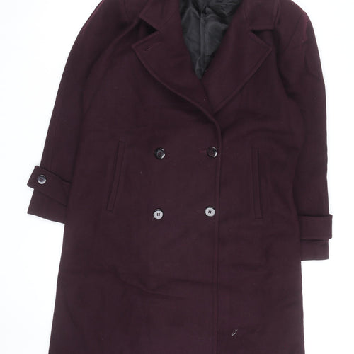 Stephanie McIntosh Women’s Purple Wool Overcoat Size 10 Long