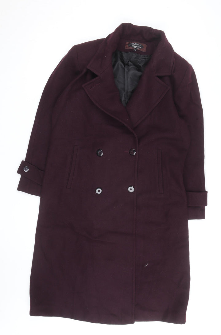 Stephanie McIntosh Women’s Purple Wool Overcoat Size 10 Long