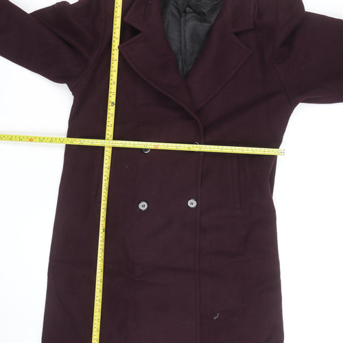 Stephanie McIntosh Women’s Purple Wool Overcoat Size 10 Long
