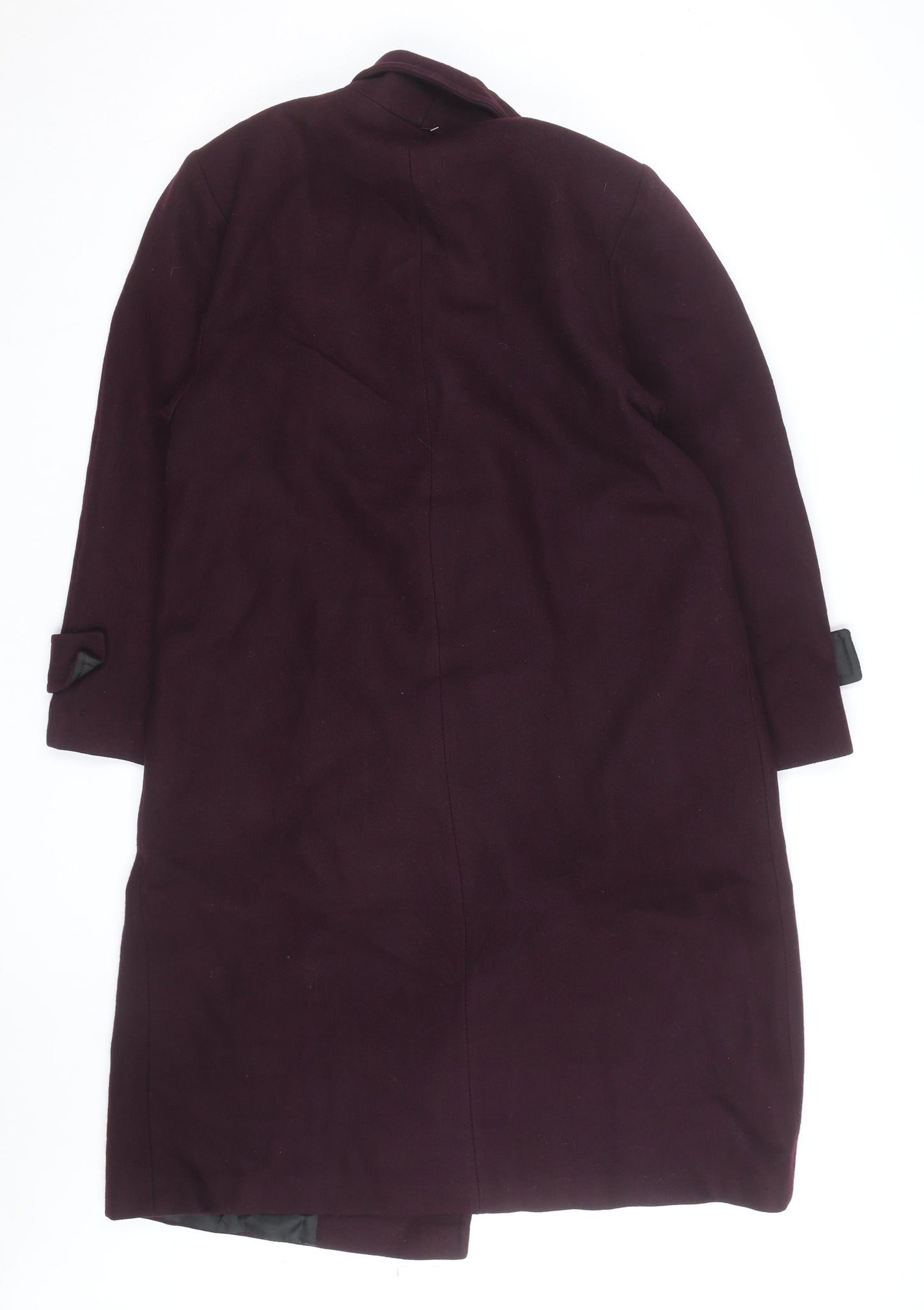 Stephanie McIntosh Women’s Purple Wool Overcoat Size 10 Long